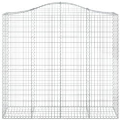 Kosze gabionowe, 18 szt, 200x50x180/200cm, galwanizowane żelazo