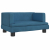 Sofa dla dzieci, niebieska, 60x40x30 cm, aksamit