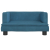 Sofa dla dzieci, niebieska, 60x40x30 cm, aksamit