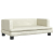 Sofa dla dzieci, kremowa, 80x45x30 cm, aksamit