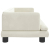 Sofa dla dzieci, kremowa, 80x45x30 cm, aksamit