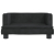 Sofa dla dzieci, czarna, 60x40x30 cm, aksamit