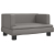 Sofa dla dzieci, szara, 60x40x30 cm, sztuczna skóra