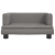 Sofa dla dzieci, szara, 60x40x30 cm, sztuczna skóra