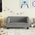 Sofa dla dzieci, szara, 60x40x30 cm, sztuczna skóra