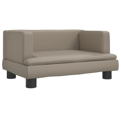 Sofa dla dzieci, cappuccino, 60x40x30 cm, sztuczna skóra