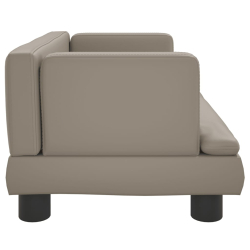 Sofa dla dzieci, cappuccino, 60x40x30 cm, sztuczna skóra