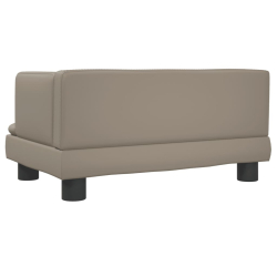 Sofa dla dzieci, cappuccino, 60x40x30 cm, sztuczna skóra