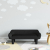 Sofa dla dzieci, czarna, 70x40x24 cm, aksamit