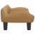 Sofa dla dzieci, brązowa, 70x40x24 cm, aksamit