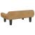 Sofa dla dzieci, brązowa, 70x40x24 cm, aksamit