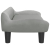 Sofa dla dzieci, jasnoszara, 70x40x24 cm, aksamit