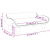 Sofa dla dzieci, jasnoszara, 70x40x24 cm, aksamit