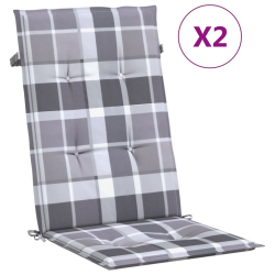 Rozkładane krzesła ogrodowe z poduszkami, 2 szt., drewno tekowe