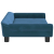 Sofa dla dzieci, niebieska, 100x50x26 cm, aksamit