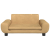 Sofa dla dzieci, brązowa, 70x45x33 cm, aksamit