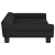 Sofa dla dzieci, czarna, 100x50x26 cm, aksamit