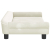Sofa dla dzieci, kremowa, 100x50x26 cm, aksamit