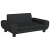 Sofa dla dzieci, czarna, 70x45x33 cm, aksamit