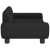 Sofa dla dzieci, czarna, 70x45x33 cm, aksamit