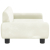 Sofa dla dzieci, kremowa, 70x45x33 cm, aksamit
