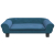 Sofa dla dzieci, niebieska, 70x45x26 cm, aksamit