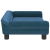 Sofa dla dzieci, niebieska, 70x45x26 cm, aksamit