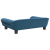 Sofa dla dzieci, niebieska, 70x45x26 cm, aksamit