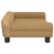 Sofa dla dzieci, brązowa, 70x45x26 cm, aksamit