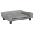 Sofa dla dzieci, jasnoszara, 70x45x26 cm, aksamit