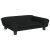 Sofa dla dzieci, czarna, 70x45x26 cm, aksamit