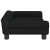 Sofa dla dzieci, czarna, 70x45x26 cm, aksamit