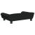 Sofa dla dzieci, czarna, 70x45x26 cm, aksamit
