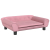 Sofa dla dzieci, różowa, 70x45x26 cm, aksamit