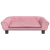 Sofa dla dzieci, różowa, 70x45x26 cm, aksamit