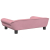 Sofa dla dzieci, różowa, 70x45x26 cm, aksamit