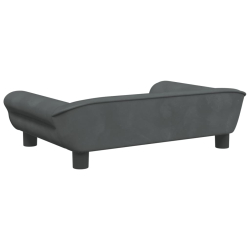 Sofa dla dzieci, ciemnoszara, 70x45x26 cm, aksamit