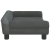 Sofa dla dzieci, ciemnoszara, 70x45x26 cm, aksamit