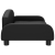 Sofa dla dzieci, czarna, 70x45x30 cm, sztuczna skóra