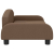 Sofa dla dzieci, brązowa, 70x45x30 cm, obita tkaniną