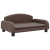Sofa dla dzieci, brązowa, 70x45x30 cm, sztuczna skóra