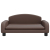 Sofa dla dzieci, brązowa, 70x45x30 cm, sztuczna skóra