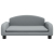 Sofa dla dzieci, jasnoszara, 70x45x30 cm, obita tkaniną