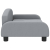 Sofa dla dzieci, jasnoszara, 70x45x30 cm, obita tkaniną