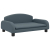 Sofa dla dzieci, ciemnoszara, 70x45x30 cm, obita tkaniną