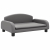 Sofa dla dzieci, szara, 70x45x30 cm, sztuczna skóra