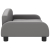 Sofa dla dzieci, szara, 70x45x30 cm, sztuczna skóra