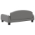 Sofa dla dzieci, szara, 70x45x30 cm, sztuczna skóra