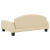 Sofa dla dzieci, kremowa, 70x45x30 cm, obita tkaniną