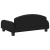 Sofa dla dzieci, czarna, 70x45x30 cm, obita tkaniną